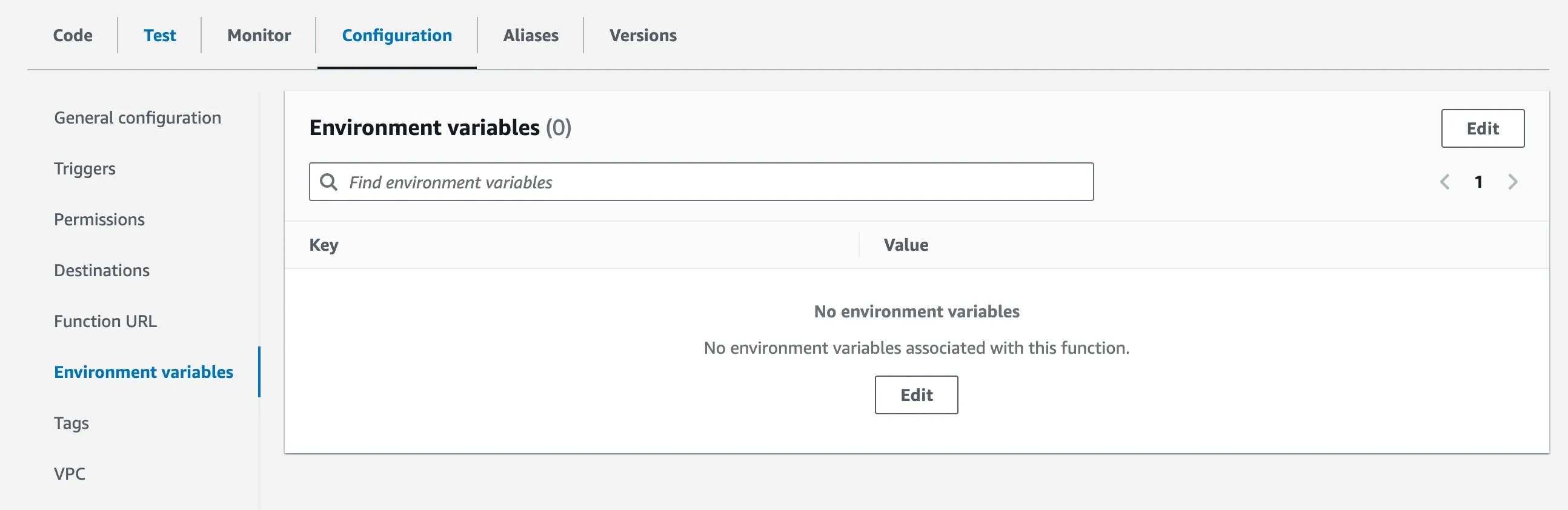 Environment variables 介面