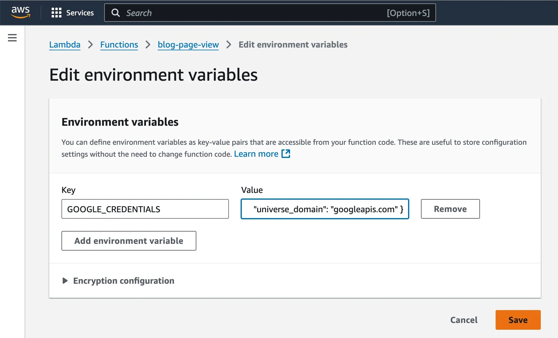 將 Key 放入環境變數