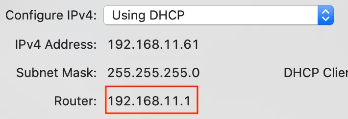 MAC 網路設定資訊