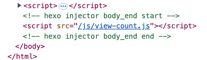 注入 JavaScript 程式碼在 body 的末端